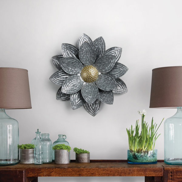 Metal Flower Wall Art Floral Metal Home Wall Art Decor